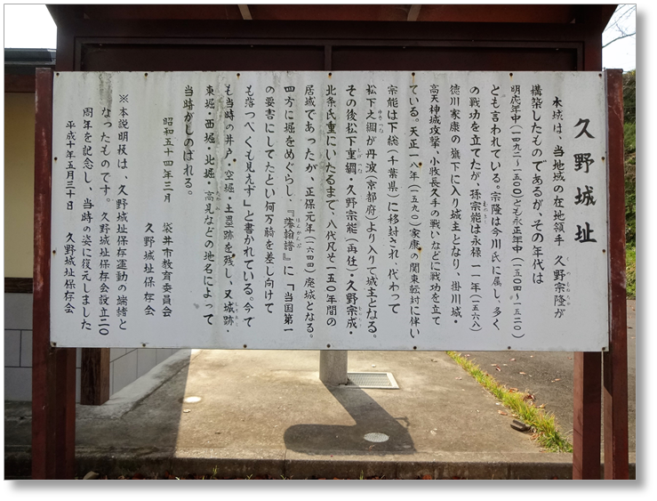 【CSZ008】久野城跡